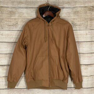 Independent Trading Company Heavyweight Jacket Brown Tan Mens Size M Medium